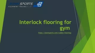 interlock flooring for gym