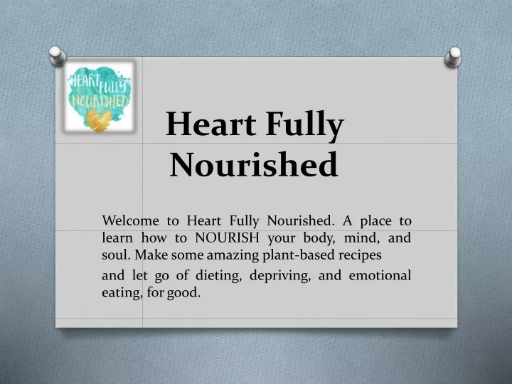 heart fully nourished