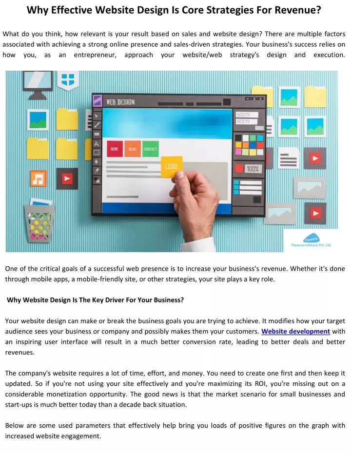 why effective website design is core strategies