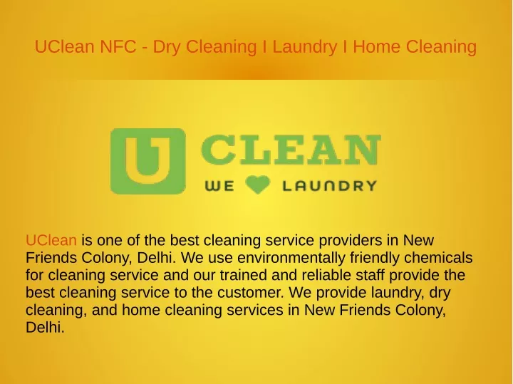 uclean nfc dry cleaning i laundry i home cleaning