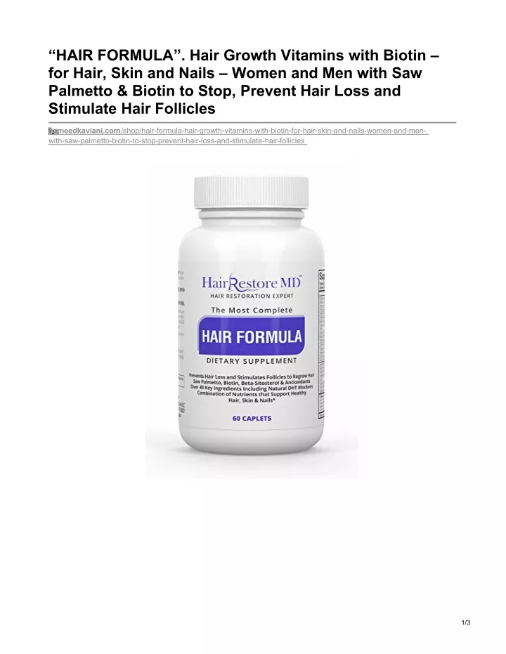 hair formula hair growth vitamins with biotin