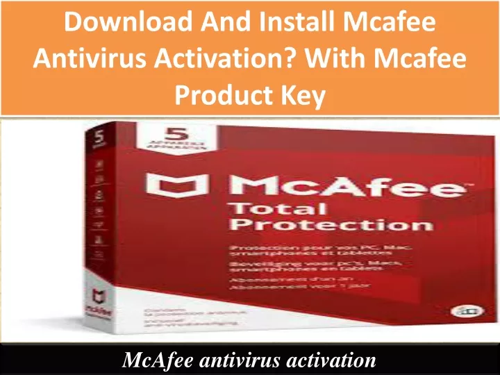 download and install mcafee antivirus activation