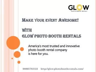 Keep your visitors engaged with Glow Photo booth Rentals