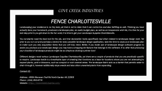 fence charlottesville