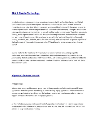 rpa mobile technology