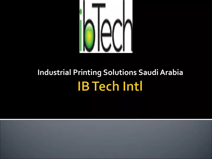 industrial printing solutions saudi arabia