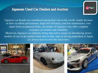 Japanese Used Car Dealers and Auction