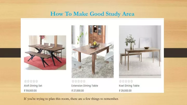 how to make good study area