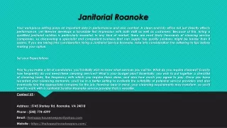 janitorial roanoke
