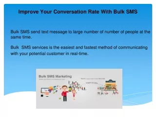 Improve Your Conversation Rate With Bulk SMS| First DigiAdd
