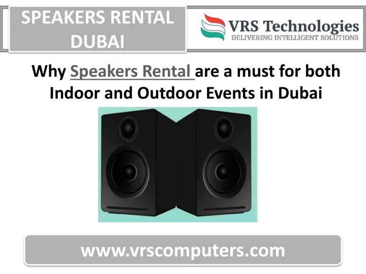 speakers rental dubai