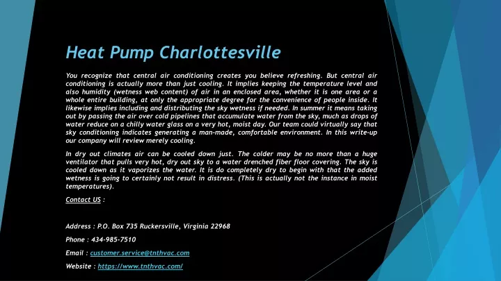 heat pump charlottesville