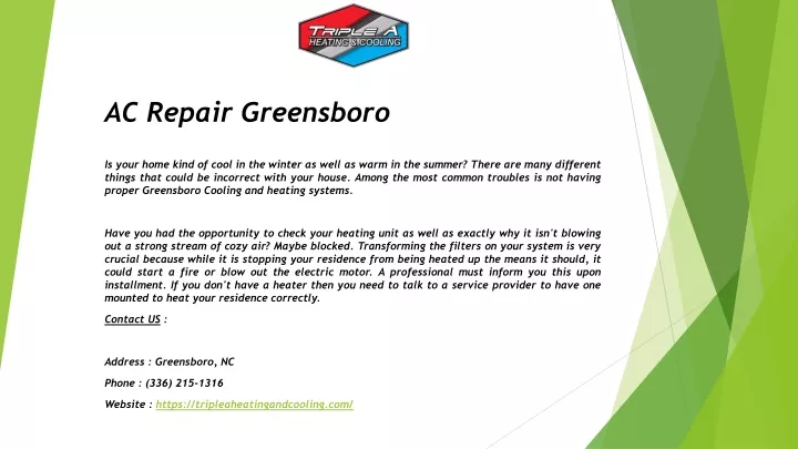 ac repair greensboro