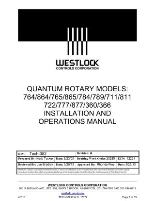 quantum rotary models