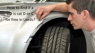 What Is Cat S and N stands in a free vehicle check report in Leeds?