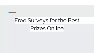 Free Surveys for the Best Prizes Online: Find Them Here - NeoDrafts