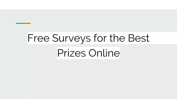 f ree surveys for the best prizes online
