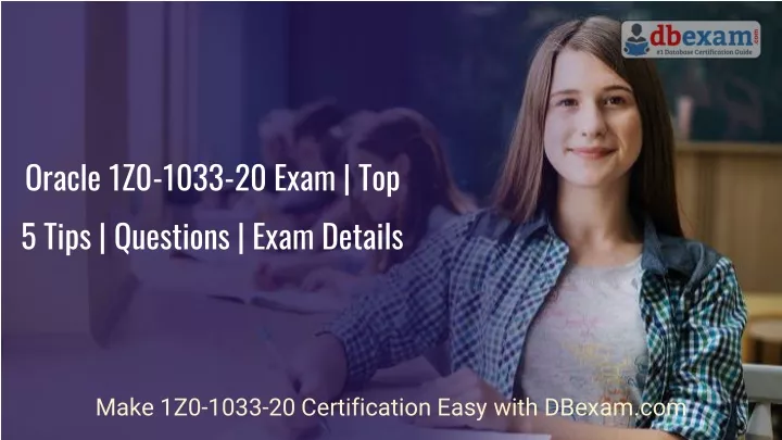 oracle 1z0 1033 20 exam top 5 tips questions exam