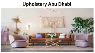 upholstery abu dhabi