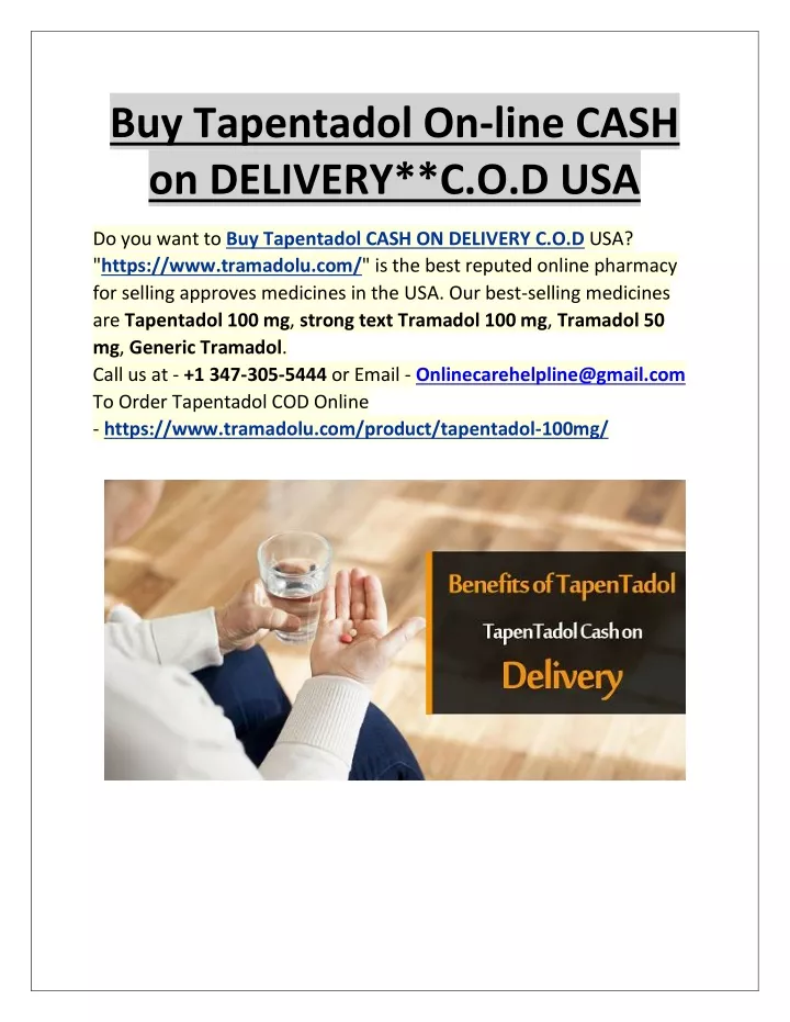 buy tapentadol on line cash on delivery c o d usa
