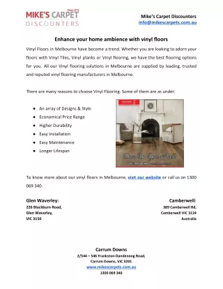 mike s carpet discounters info@mikescarpets com au