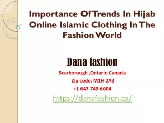 Importance Of Trends In Hijab Online Islamic Clothing In The Fashion World