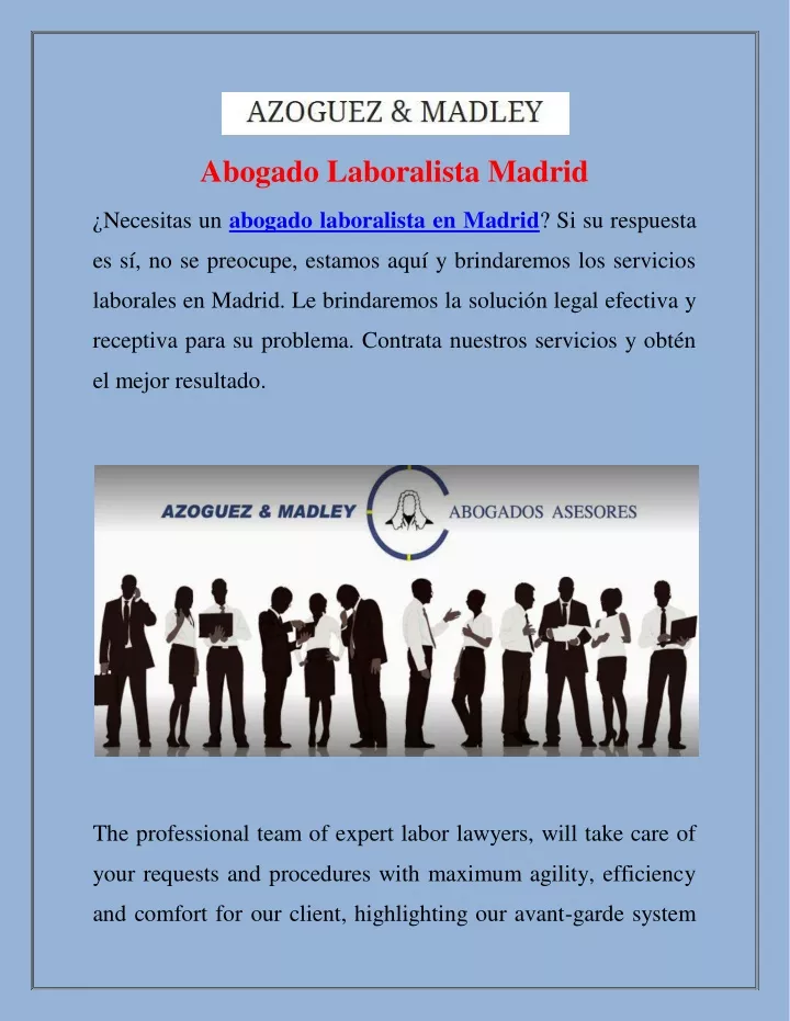 abogado laboralista madrid necesitas un abogado