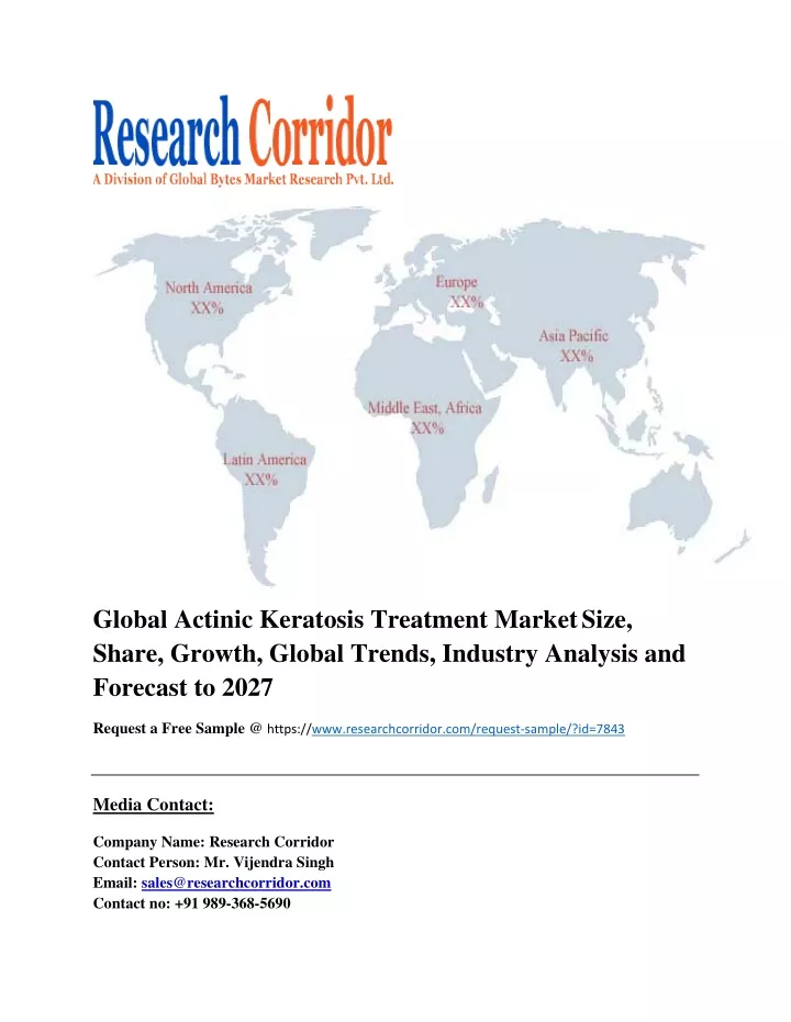 global actinic keratosis treatment market size