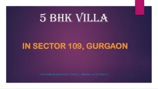 Villa In Sobha International City, Sector-109, Gurgaon
