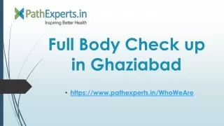 full body check up in ghaziabad