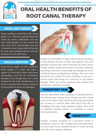 Oral Health Benefits of Root Canal Therapy