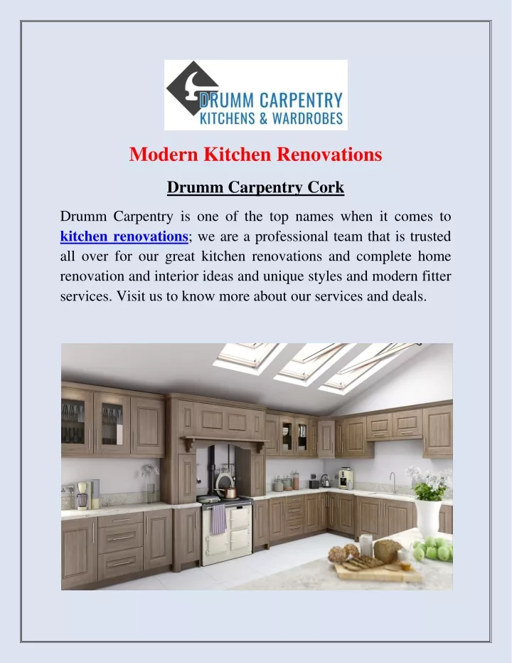 modern kitchen renovations drumm carpentry cork