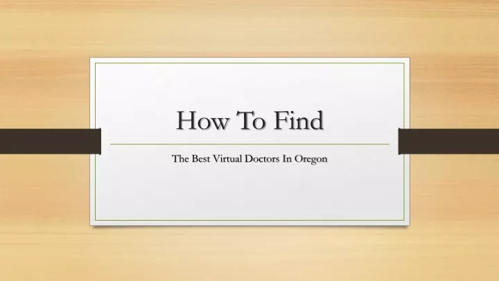 how to find