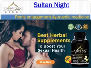 Sultan Night stamina booster ayurvedic medicine in india