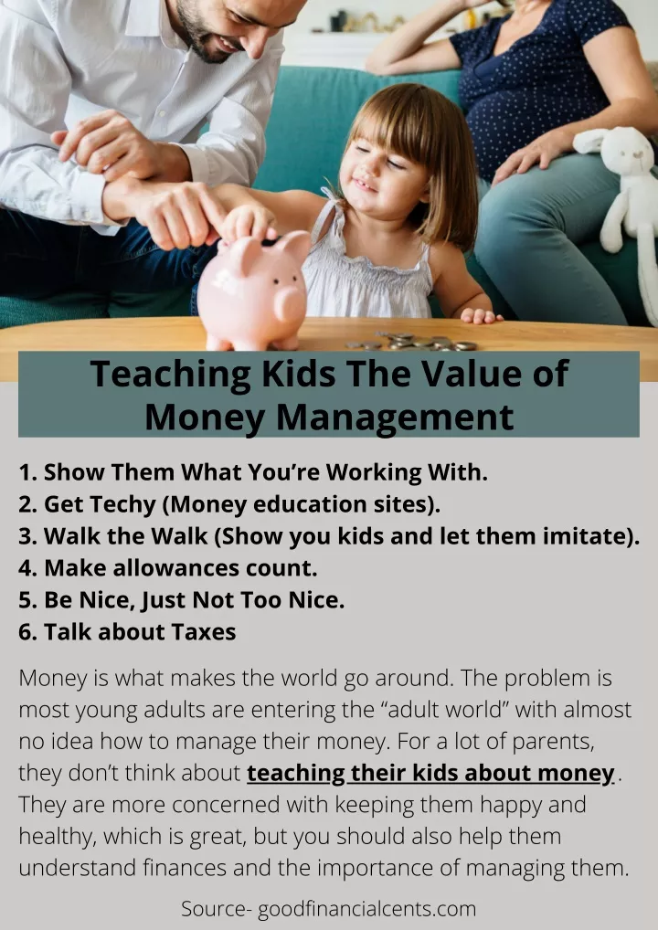 teaching kids the value of money management