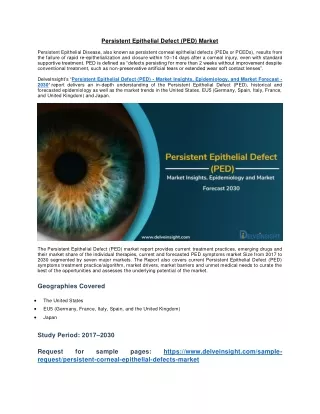 persistent epithelial defect ped market