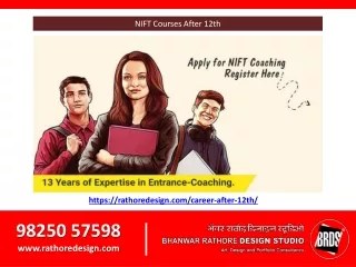 NIFT Courses After 12th