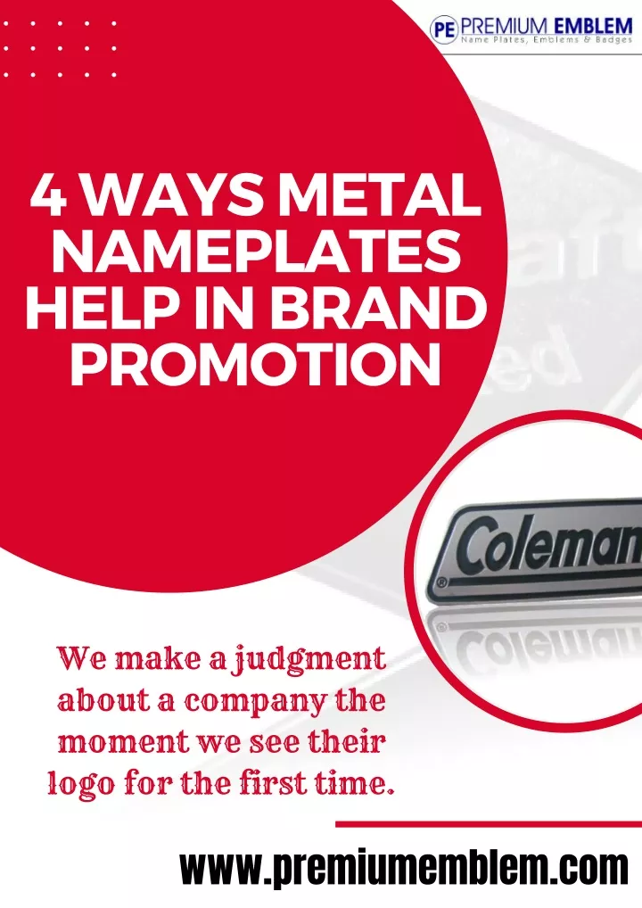 4 ways metal nameplates help in brand promotion