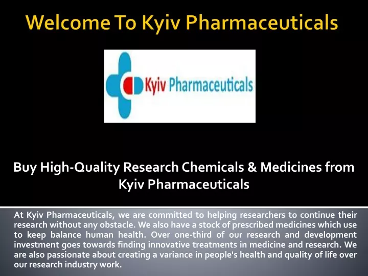 welcome to kyiv pharmaceuticals