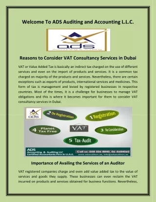VAT Refund Consultant in Dubai