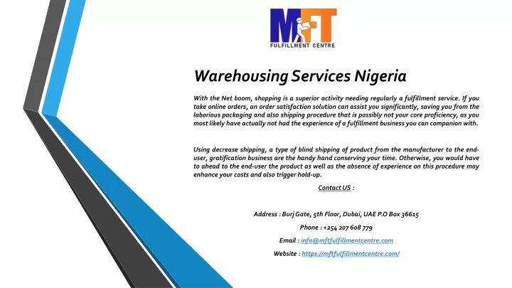 warehousing services nigeria