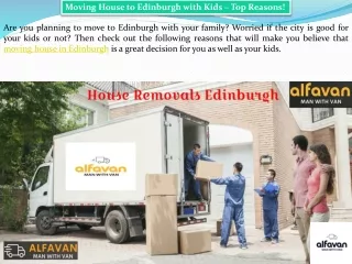 Moving House Edinburgh - AlfaVan