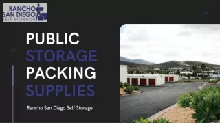 public storage packing supplies