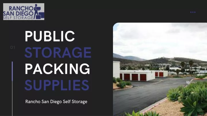 public storage packing supplies
