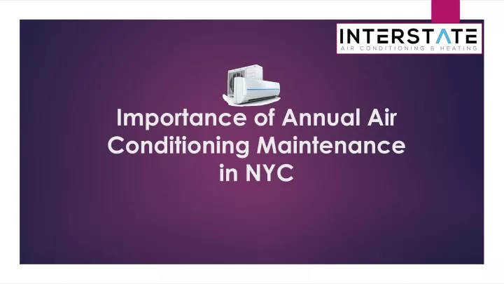 importance of annual air conditioning maintenance