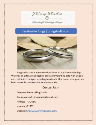 handmade rings jringstudio com