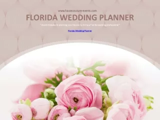 Plan 2020 Event In South Florida With Florida Wedding Planner