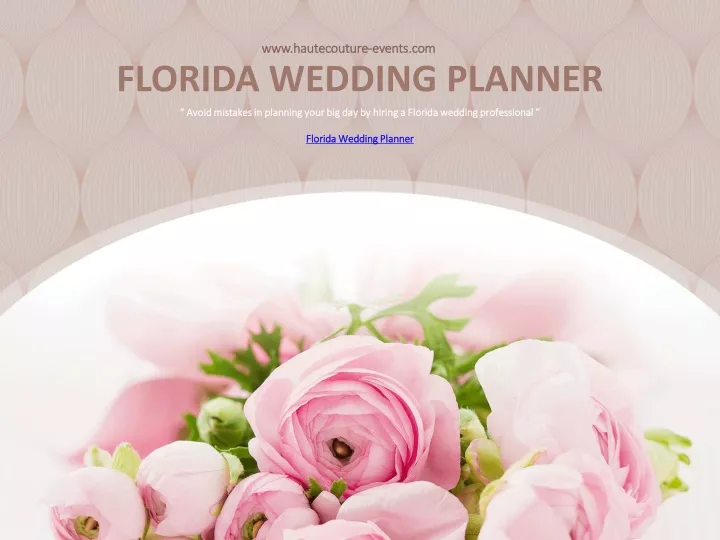 florida wedding planner