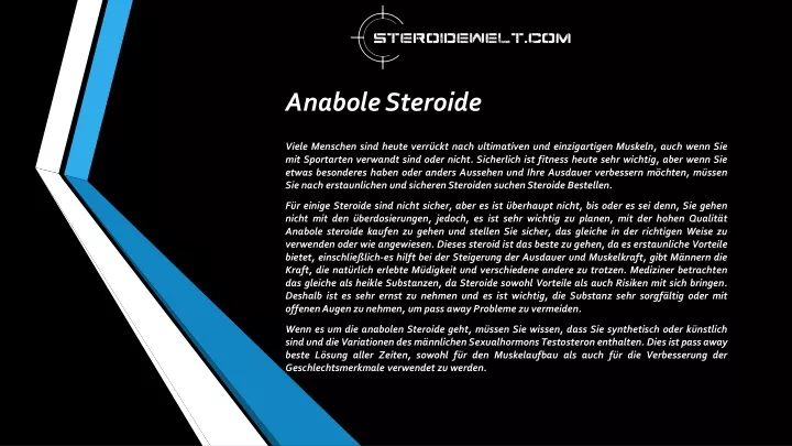anabole steroide