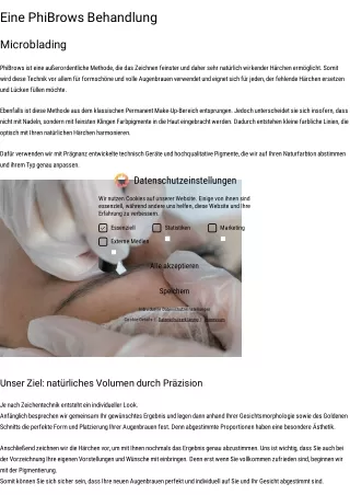 eine phibrows behandlung